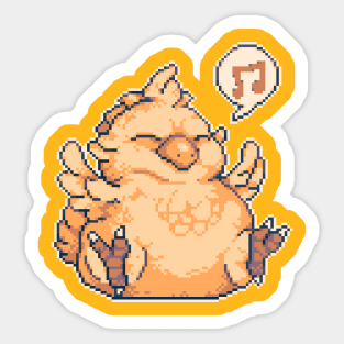 Fat Chocobo | Pixel Art Sticker